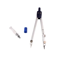 Compasses High Precision Professional Metal Compass Drawing Set With Pencil-Lead School Compass Drawing Set Fast Ship