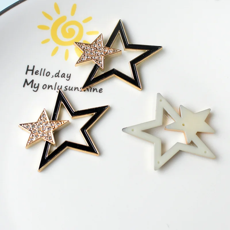 WFFNKC 반짝이 라인석 나비매듭 꽃 평면 패치 참, DIY 전화 헤어 클립 쥬얼리, 수제 미술 공예 재료, 10-20 개