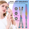 100% Kolinsky Sable Nail Acrylic Brush UV Gel Carving Pen Brush Liquid Powder Nail Drawing Nail Brush Acrylic Powder 1