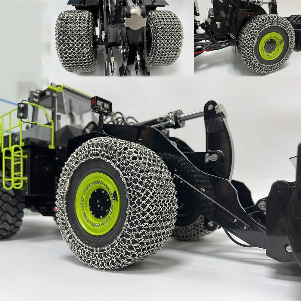 In Magazzino 1/14 Rc Loader Model Snow Chain Per K988 Loader 1/14 Tamiya Model Tire Kabolite K988 Accessori Per Auto Boy Toy