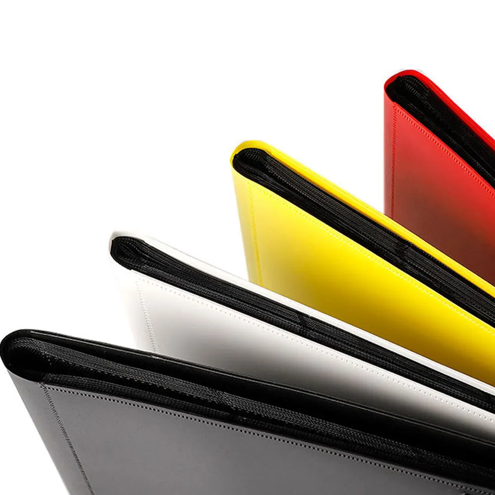 Trading Card Collection Notebook 9 Pockets Game Cards Binder Portable 360 Cards Holder Book for Pokemon Game Collection trading card binder