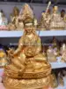 Tibet Gold plating COPPER Buddhist Master Guru Rinpoche Buddha statue Buddhist believer worship family effective protection 4