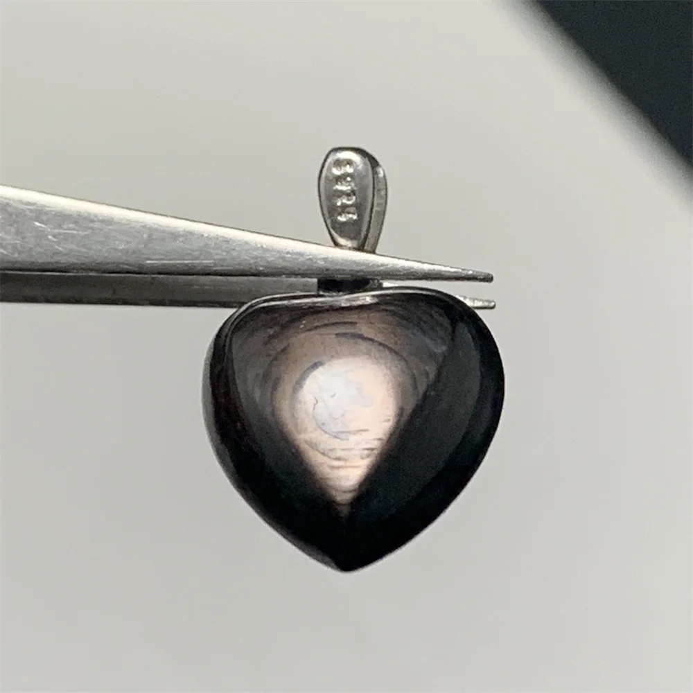 Egypt Lucky Fortune Stones Natural Hypersthene Pendant Necklace Men Women Silverlight Healing Beads Unusual Silverline Gemstones