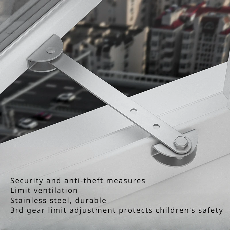 Stainless Steel Wind Support Bridge Cutoff Aluminum Window Limiter Plastic Steel Door and Window Opening and Fixing Device