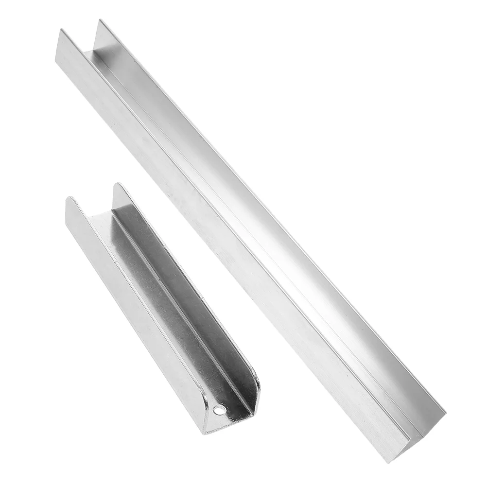 2 Pcs Door Guardrail Pet Gates Accessories Replacement Parts Baby Fence Reinforcement Grooves Fittings Hardware Fastener