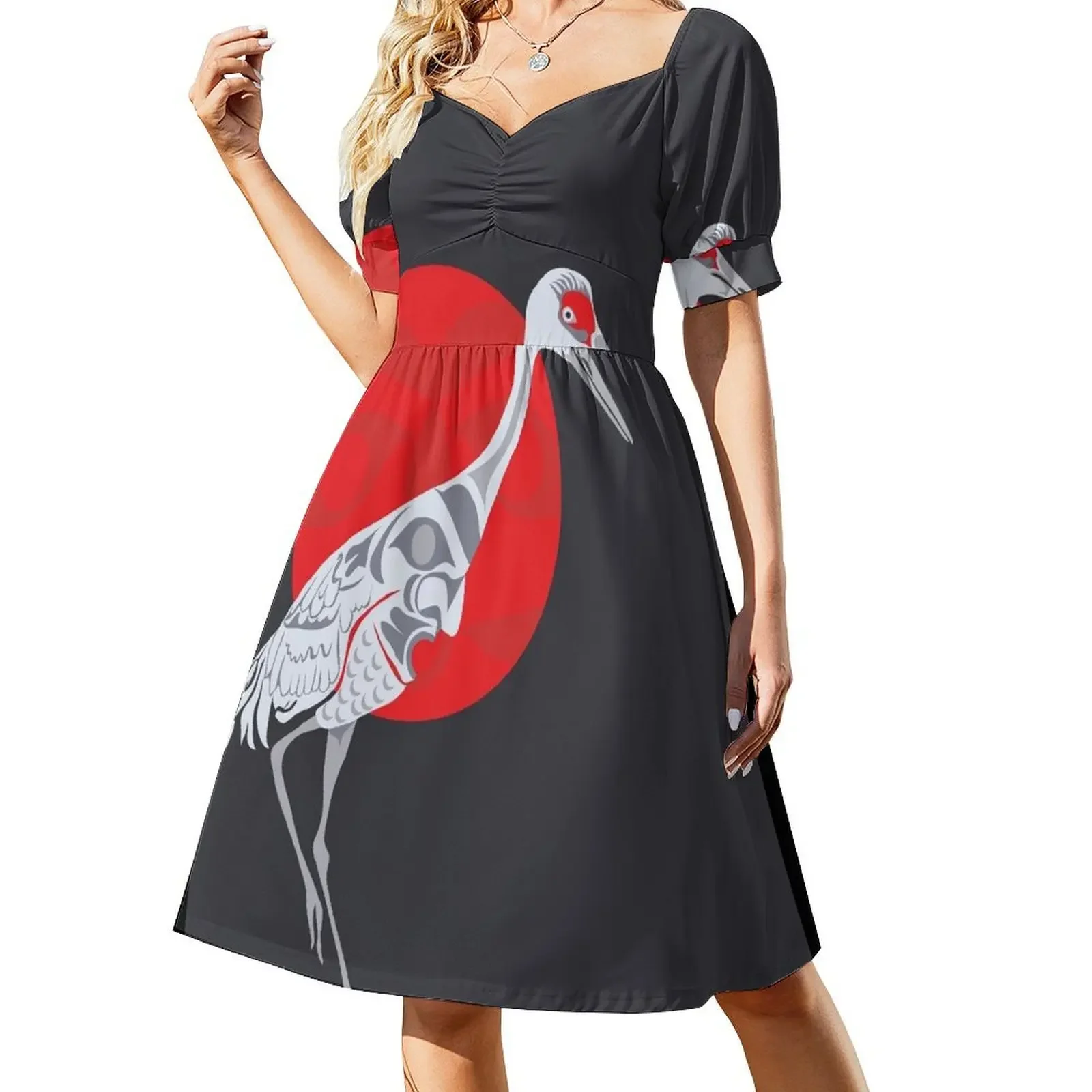 thumbnail image 1 of Vestido sin mangas Sandhill Crane Vestidos de manga larga Vestidos elegantes para mujer Oferta Vestidos de mujer Vestidos de gala, 1 of 7