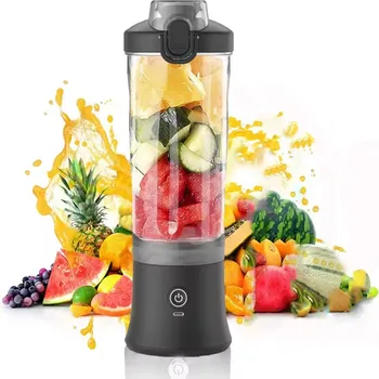 New Portable Blender 600ML Electric Juicer Fruit Mixer 4000mAh USB Rechargeable Smoothie Mini Blender Personal Juicer Colorful 1