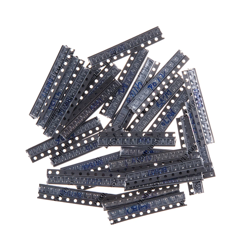 35 valori * 10 pezzi = 350 pezzi SMD SMT pumuddsy Kit assortimento di transistor e diodi - immagine 6