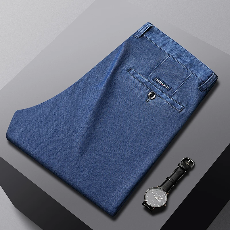 Летние тонкие джинсы Tencel