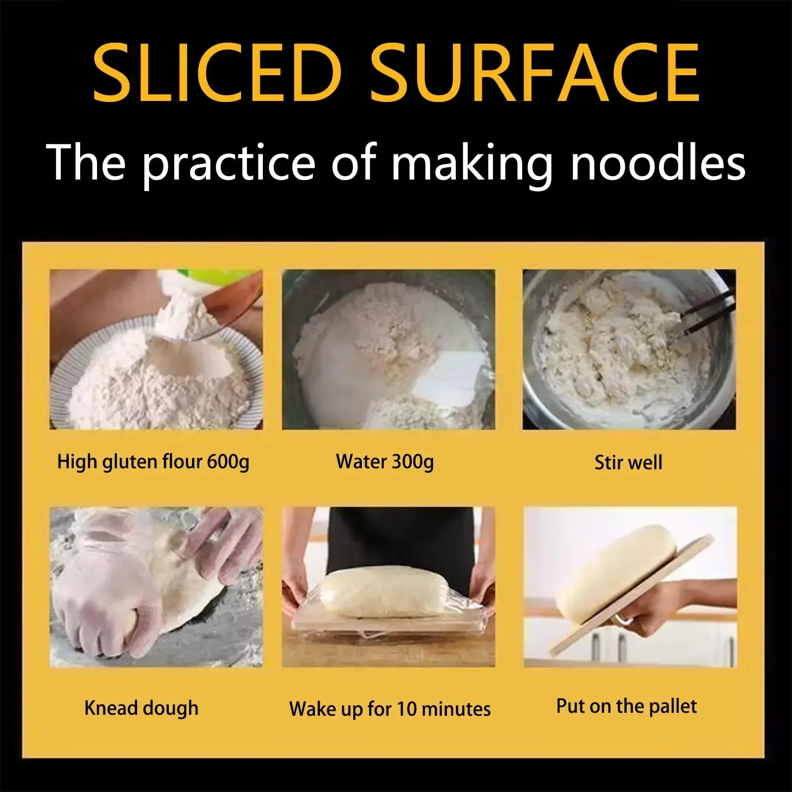 Household Stainless Steel Noodles Dough Cutter Manual Gadget Knife Sliced Wide Cooking Tools Kitchen Gadget Pasta Wide Mouth New