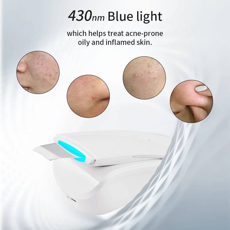 Ultrasonic Skin Scrubber Face Blackhead Exfoliator Deep Cleanser Face Lift & Firming Massage Tool Cleansing Spatula Veya