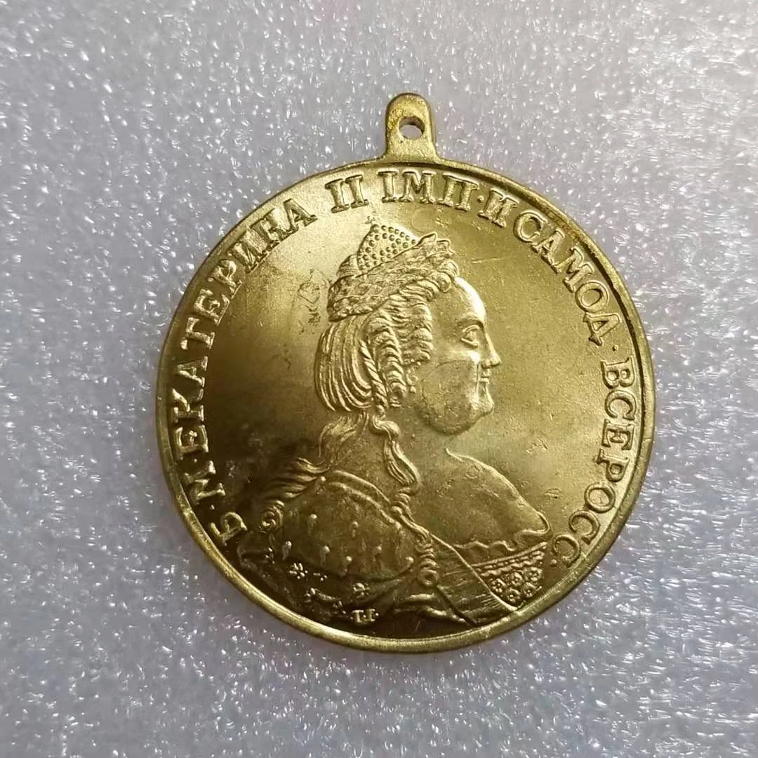 Russian Queen Theresia Religious copper Medal 1787 replica AliExpress
