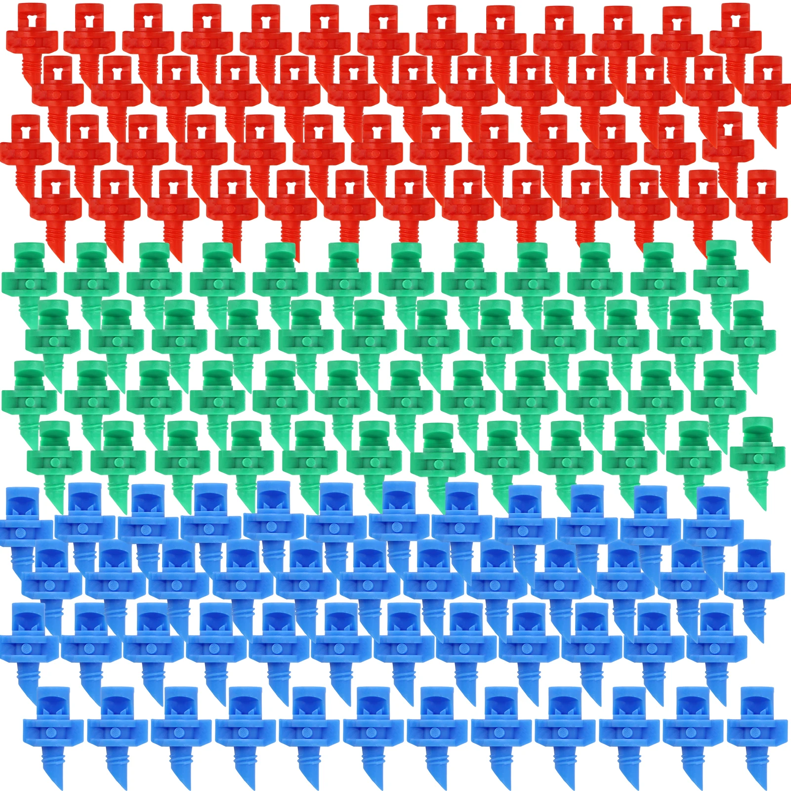 

150pcs 90/180/360 Degree Micro Sprayer Lawn Pom Smooth Surface Plant Bur Free Garden Refraction Automizing Sprinkler Nozzle