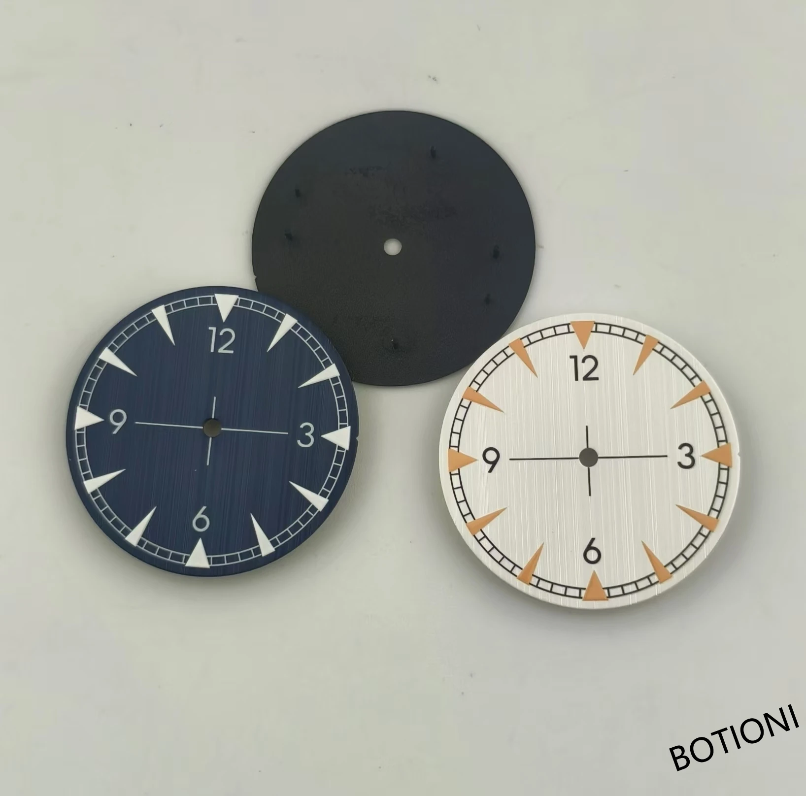 BOTIONI 33.2 ملم أسود أزرق أخضر فضي ساعة مينا مضيئ...