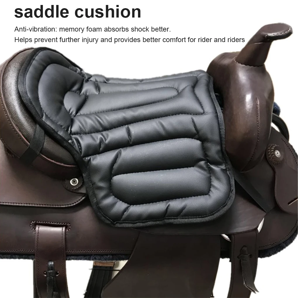 Riding Saddle Pad Soft Equestrian Seat Comfy Cover Ergonomic Sports Damping Support Cushion Adults Kids Beginners Gifts