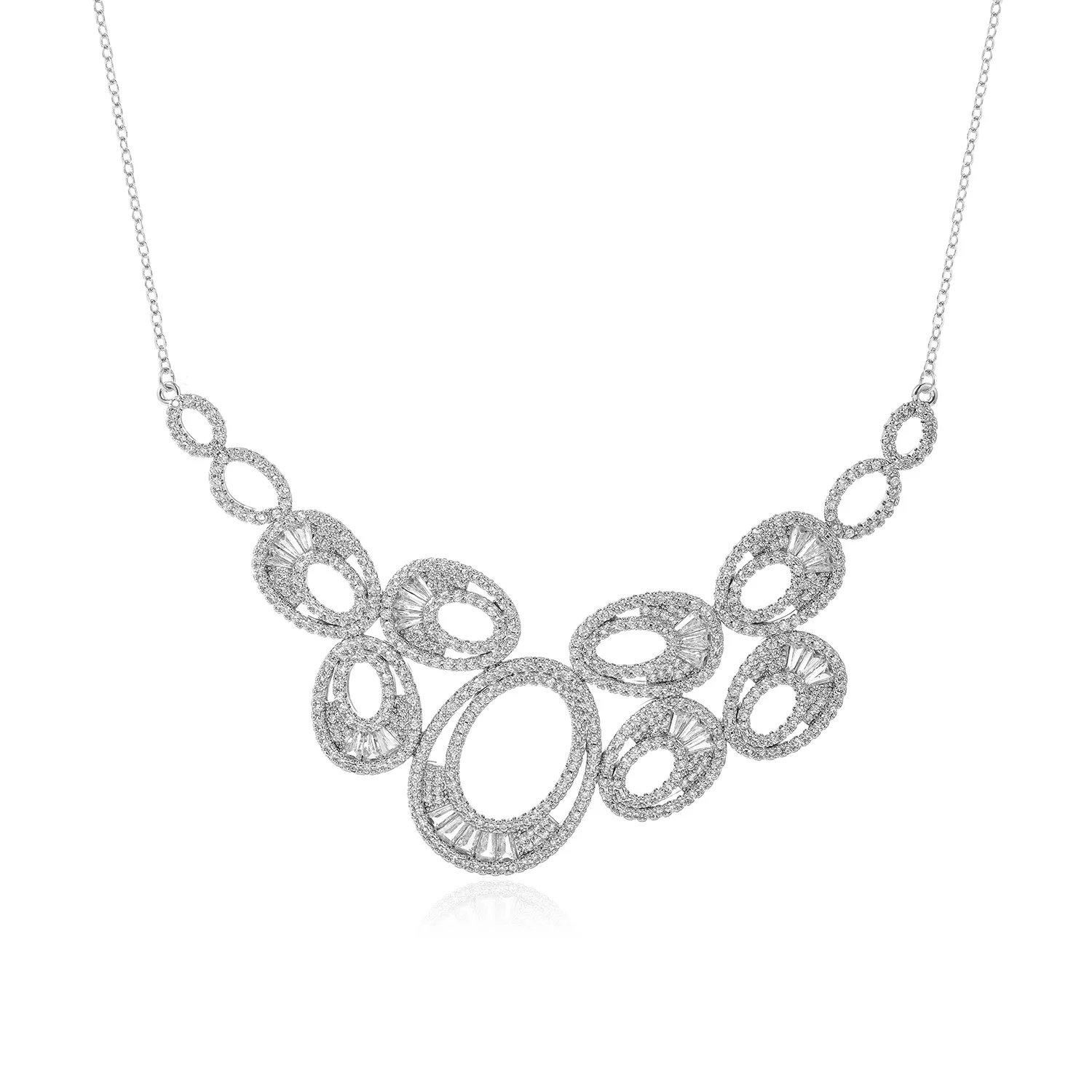 Necklace Autumn Women Modern Minimalist Style Grace Cubic Zirconia Copper Feast Ball Wedding