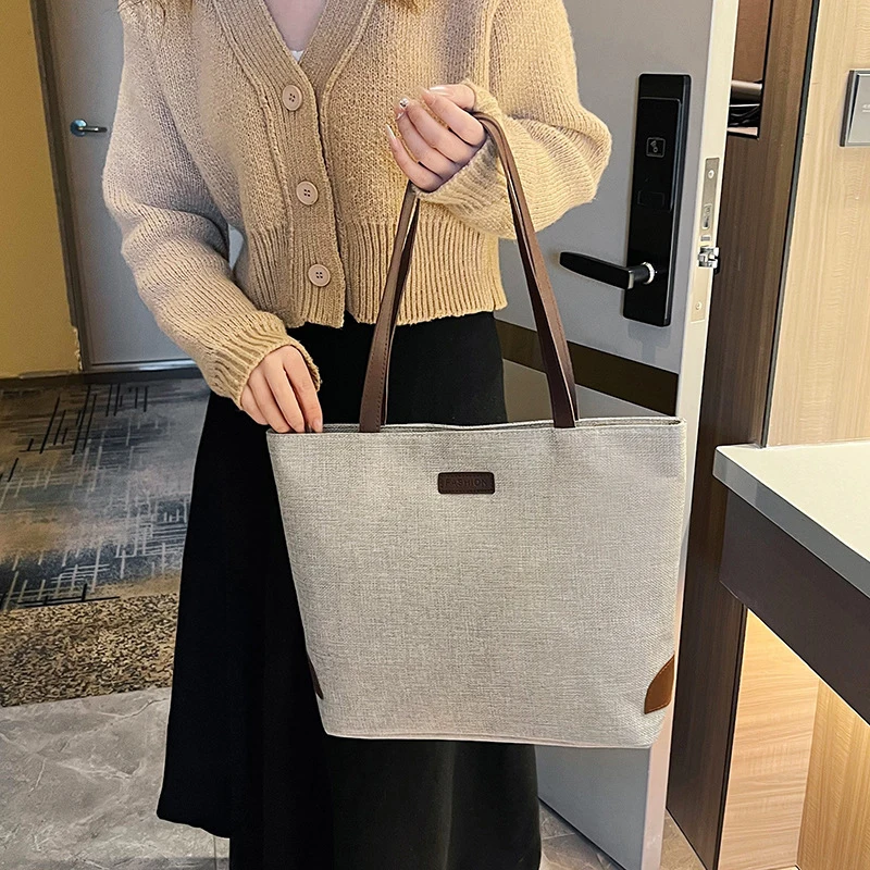 Large Capacity Tote Bag For Women 2024 New Handbags Shoulder Bags Winter bolsa feminina Canvas Crossbody Shopper Bag