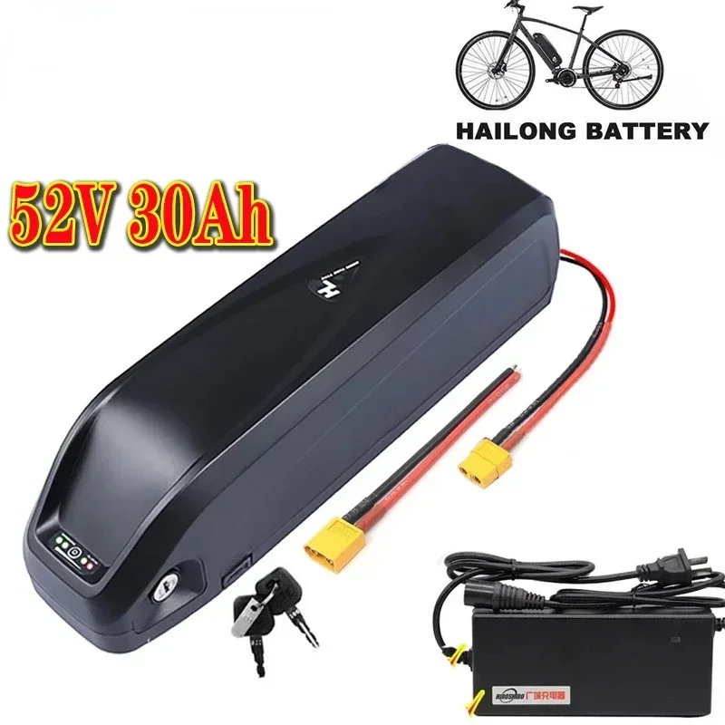 

Original 52V Battery 30AH 52V Ebike Battery Hailong Electric Bike Battery 30A 500W750W 1000W 18650 Cell BBS02 BBS03 BBSHD Bafang