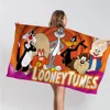 L-Looney-Tunes Beach Towel Cartoon Cute Summer Kids Large Bath Pool Beach Towel Microfiber Absorbent For Swimming Travel 5