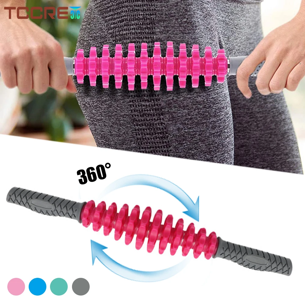 Body Muscle Massage Roller Stick Anti-cellulite Lymphatic Drainage Massager Muscle Roller Neck Back Legs Foot Fascia Relaxation