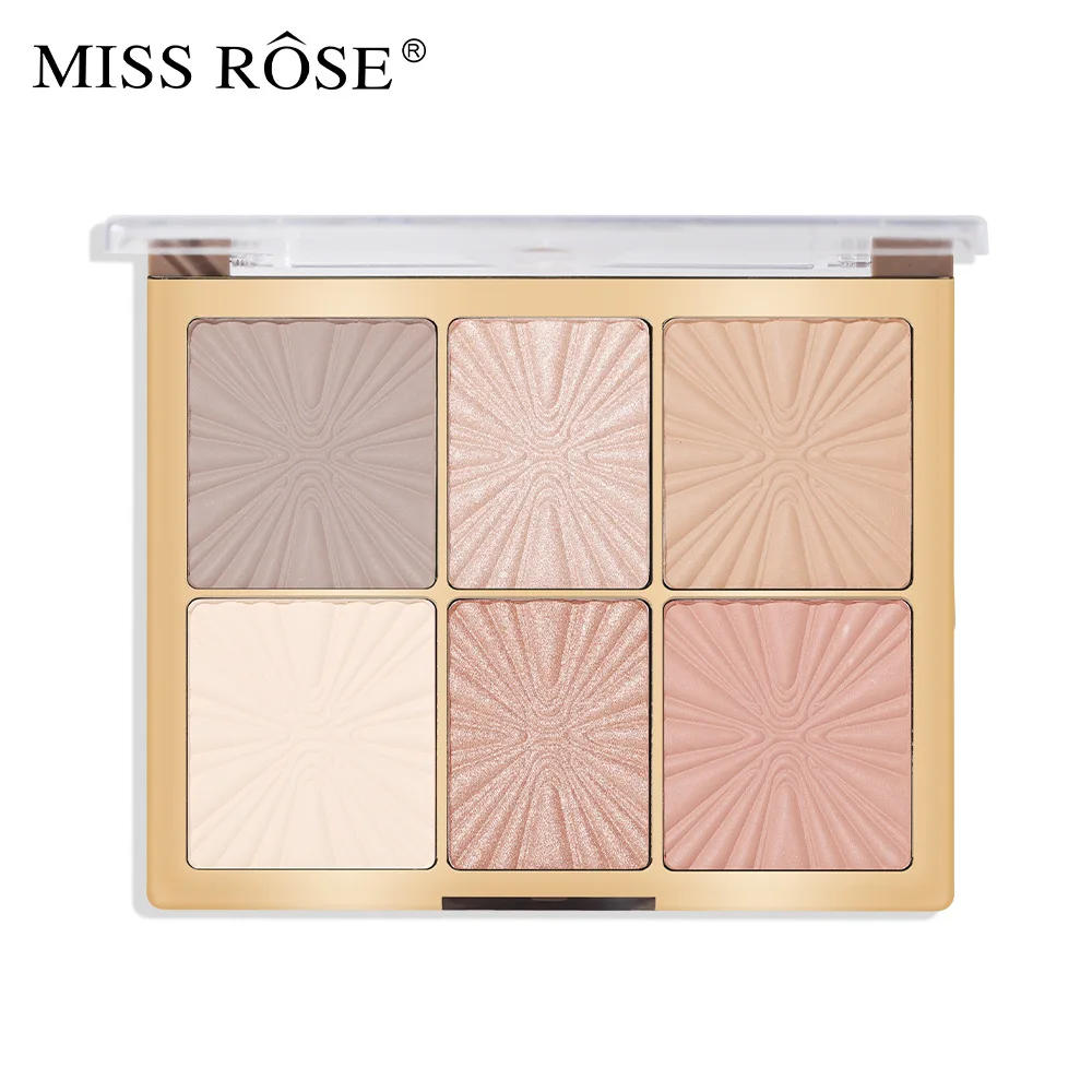 

Miss Rose Matte 3d Nose Shadow Palette, 6 Colors Contouring Blush Highlighter, High Quality Cosmetic Compact With Great Value