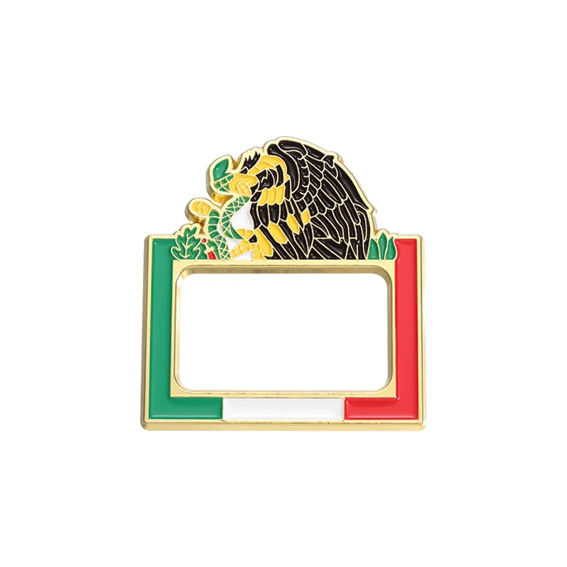 Mexican-Inspired Eagle Hat Clip Enamel Pin - Metal Accessory Badge Gift