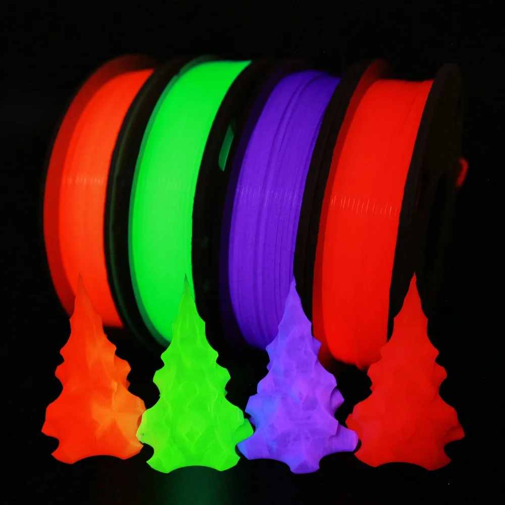 

Glowing in The Dark Luminous 3D Printer Filament Solid Color Noctilucent PLA 3D Printing Wire 1.75mm1kg 3D Printing Filaments