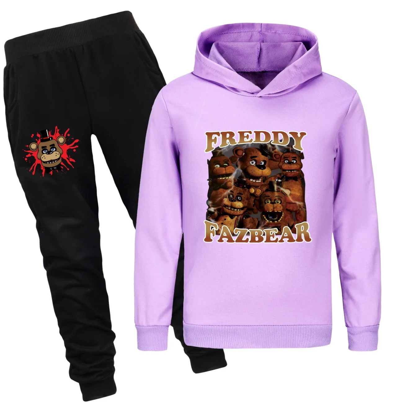 5 Night At Freddy Fazbear's Pizza Hoodies Kids Coat Sweatshirts Pullover Outerwear Hoodie Girls Streetwear Hoody Boy Clothes2800