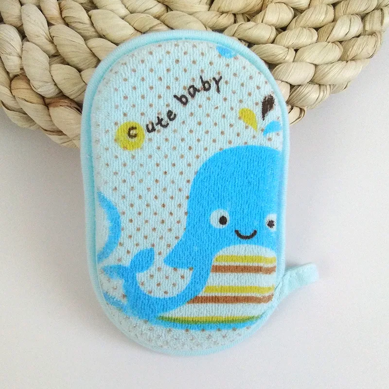 Newborn Bathing Products Baby Shower Bath Soft Cartoon Sponge Rub Infant Toddler Bath Clean Brushes Rubbing Body Wash Towel