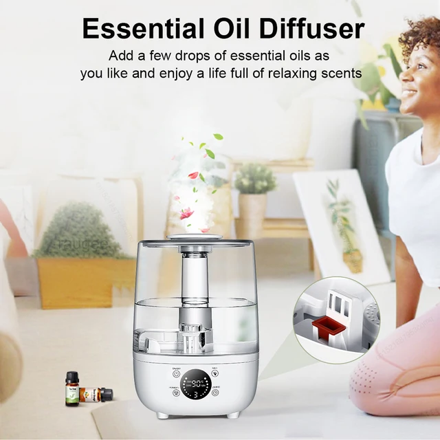 Air Humidifier 4L Large Capacity Humidifier Home Bedroom Office Ultrasonic Water Humidifier Aroma Diffuser with Remote Control 6