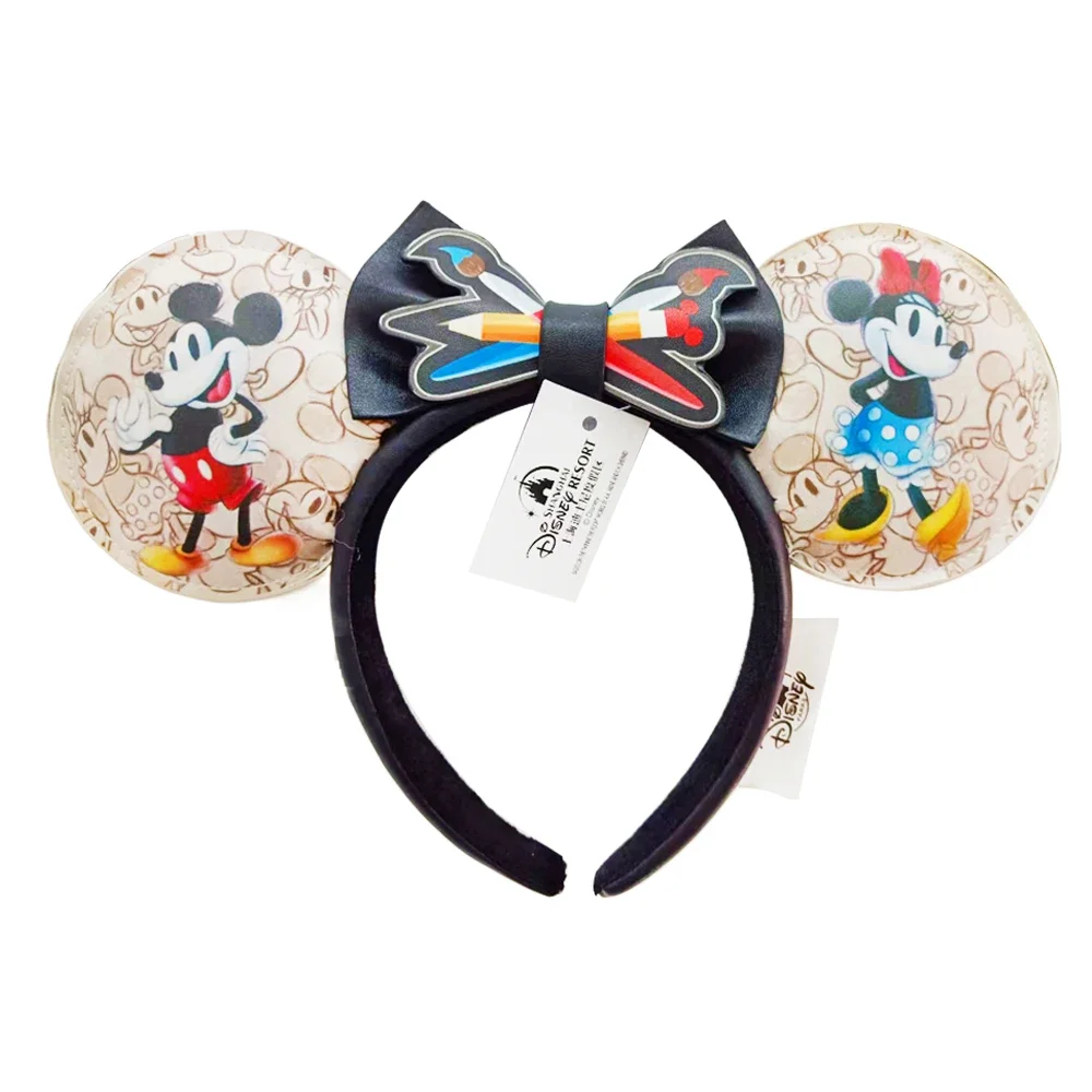 Disney Minnie Mouse Ear Headband Holiday Party Frozen Bow Hairband For Adult/Kids Gift hair bands hair accessories hair headband accessories cosplay accessories