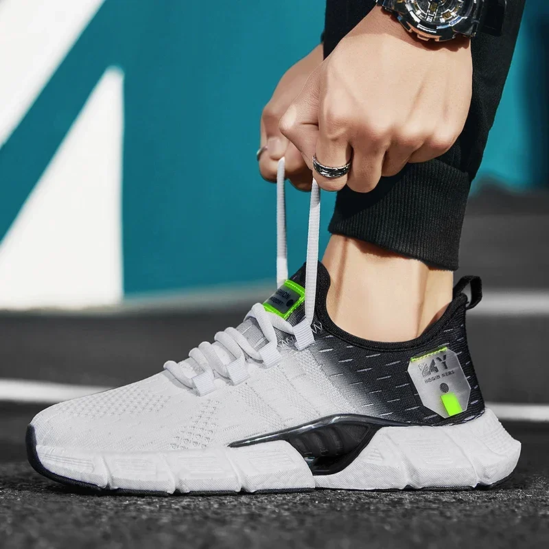 New Fashion Runnning Sport Shoes Men Sneakers Lightweight Breathable Mesh Comfortable Men's Casual Shoes Outdoor Jogging Zapatos