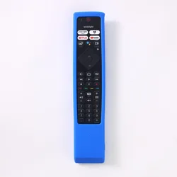 Silicone Anti - Slip Protective TV Remote Control Case (Blue)
