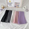Solid Color A-line Short Women Summer Western Cloth Fabric High Waist Slim Half Skirt Autumn Winter Jk Short Skirt Sweet Style 5