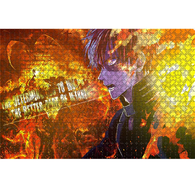 1000 Piece Anime My Hero Academia Jigsaw Puzzles Wooden Puzzles For Adults Children Educational Toys Gifts 5