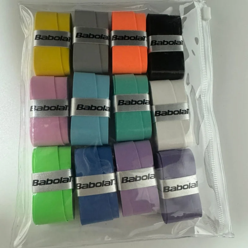 Babolat Racket Overgrip 12PCS Sweat Band Absorption Tennis Badminton Racket Hand Glue Tennis Grip PU Non Slip Overgrip tennis overgrip racket grip sticky overgrip racket grip tape racket overgrip tennis racket tape anti slip grip strap