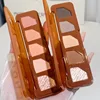 XiXi Cocoa Smooth Thick Emulsion Eyeshadow Tray Advanced Color Development No Fly Powder Earth Color Everyday Novice Beginners 3