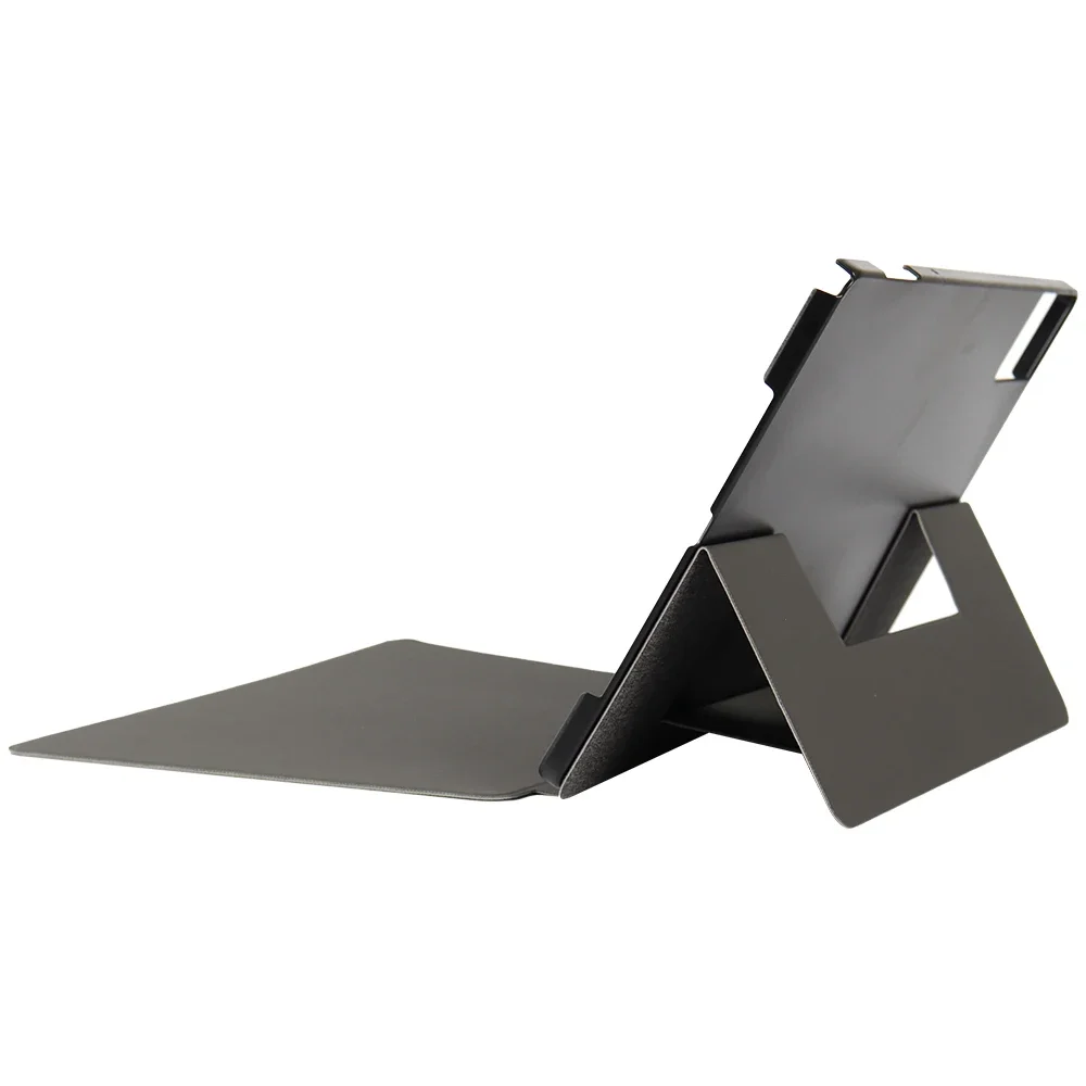 Slim Folding Stand Cover for 14 Tablet with Flip Book Design and Hard Back