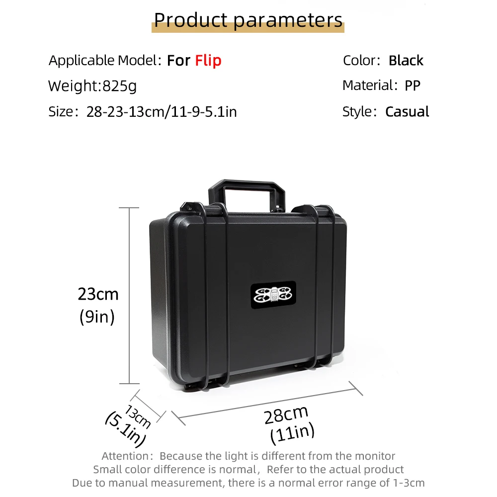 DJI Flip Fly More Combo DJI RC N3 Accessory Explosion-Proof Carrying Case Storage Bag Portable Waterproof Box Hard Shell for