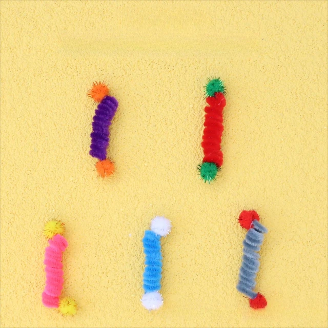 5pcs/10pcs  Plush Small Spring Cat Toy Candy Ball Throwing Ball Pet Toy 3