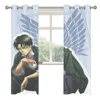 Wings of Liberty Attack on Titan Retro Shading Curtains  for Living Room Decoration Window Curtain 2 PC  2