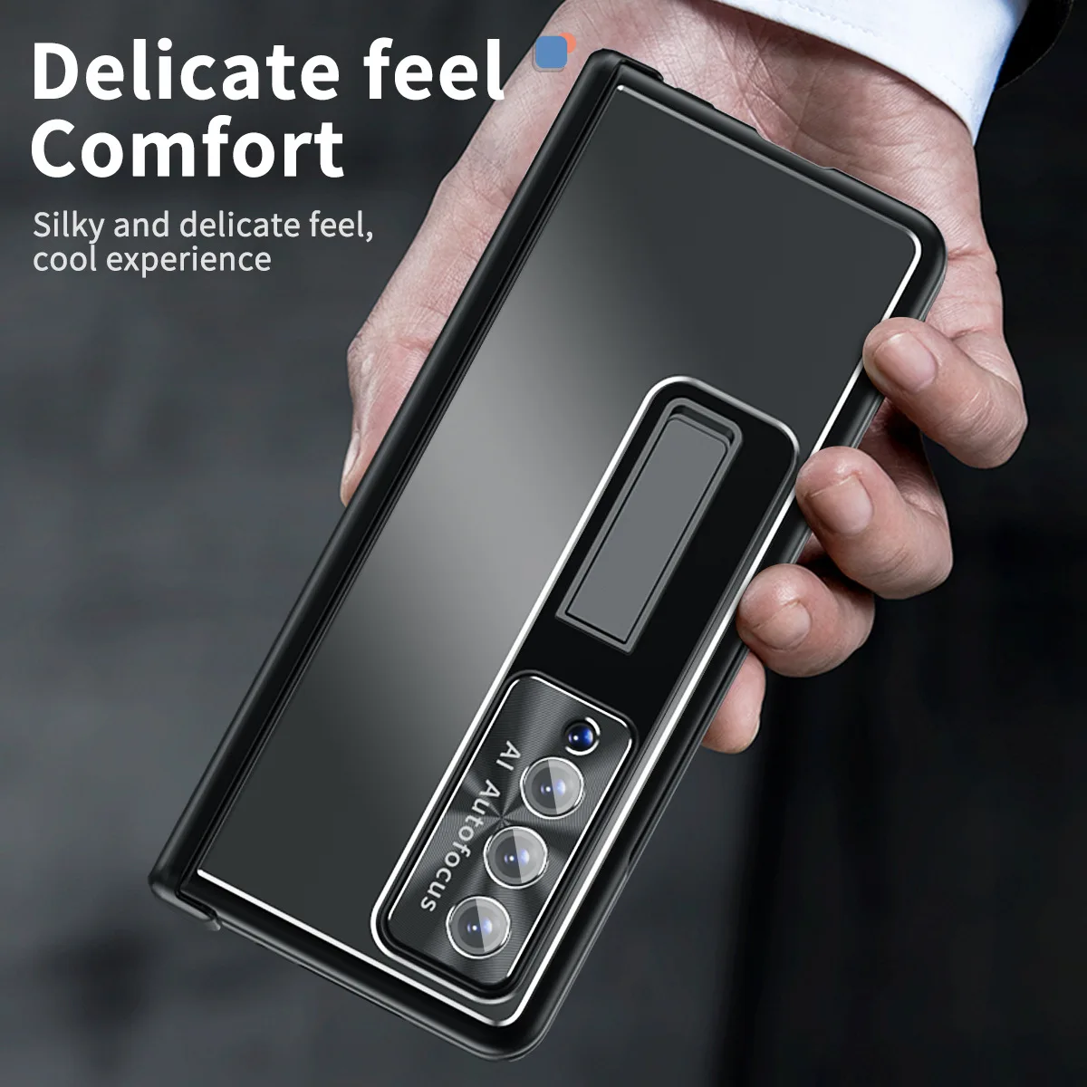 

Suitable for Samsung Zfold4 Phone Case Aluminum Alloy Hinge Folding Protective Case ZFOLD3 Pen Slot Pen Touch Pen