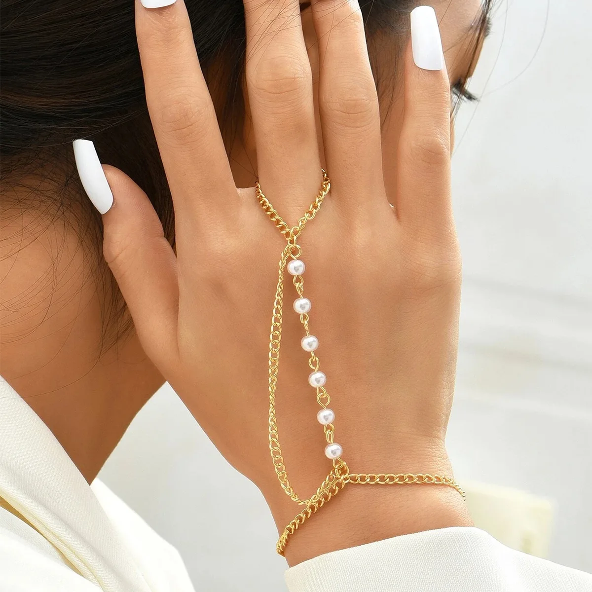 14K Gold Plated Clear Fatima Hand Bracelet. Curb Link Chain. Amulet Oro  Laminado | eBay