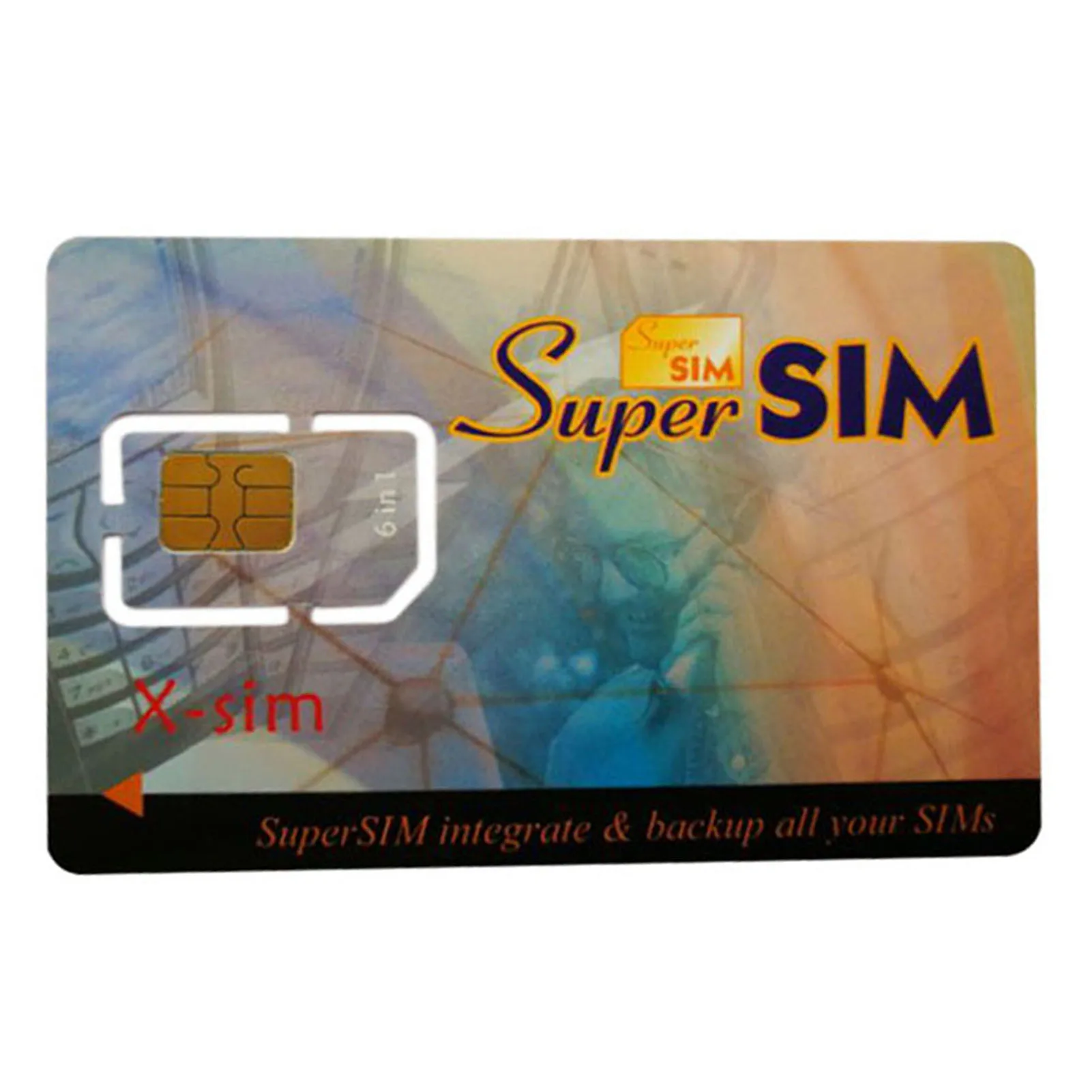 Mobile Phone Blank SIM Card SIM Card Reader SIM Card Converter 6 in 1 Max SIM Card Cell Phone Super Card Backup Cellphone Accessory SMR