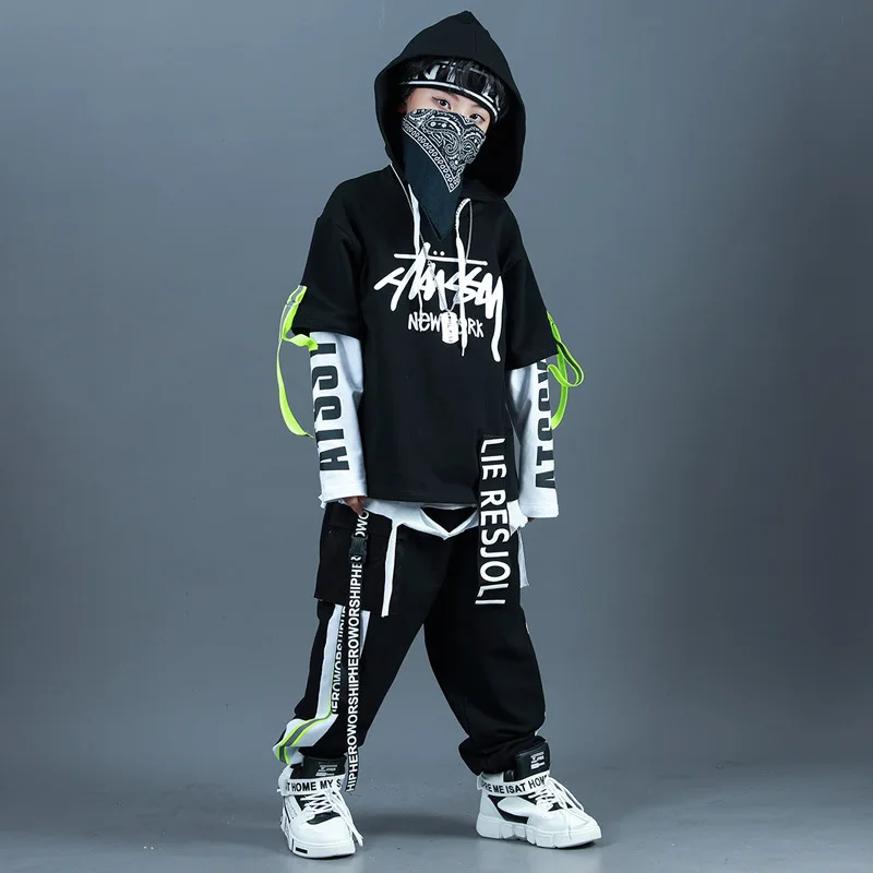 

Kid Sport Sets Hoodie Pant Boys Girls Streetwear Fashion Hip Hop Oversize Loose Casual Hooded Sweatshirt Pant Children Tracksuit