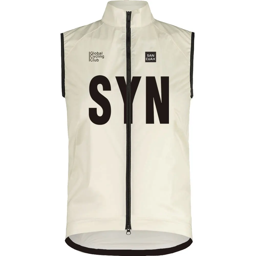 SYN SANCUAX Summer Cycling Sleeveless Jerseys Windproof Sport Run Vest Mountain Bike Sleeveless Cycling Vest Men's Cycling Gilet 3