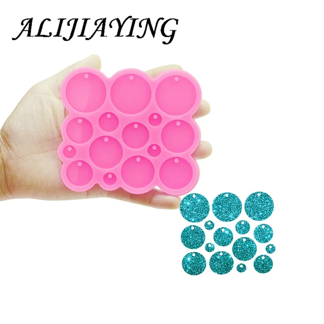 Semi Circle Silicone Mold Round Epoxy Resin Mould Key Chain