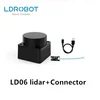 LDROBOT D500  LD06 LD19 12meters Radar Lidar Scanner 360 Degree Scanning 30000Lux Support ROS1 and ROS2 for Indoor and outdoor 3