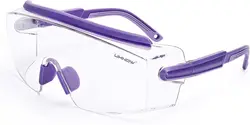 Enhanced Industrial Safety Goggles with Impact Resistance and UV Protection, Full Frame Windproof Design (Purple)