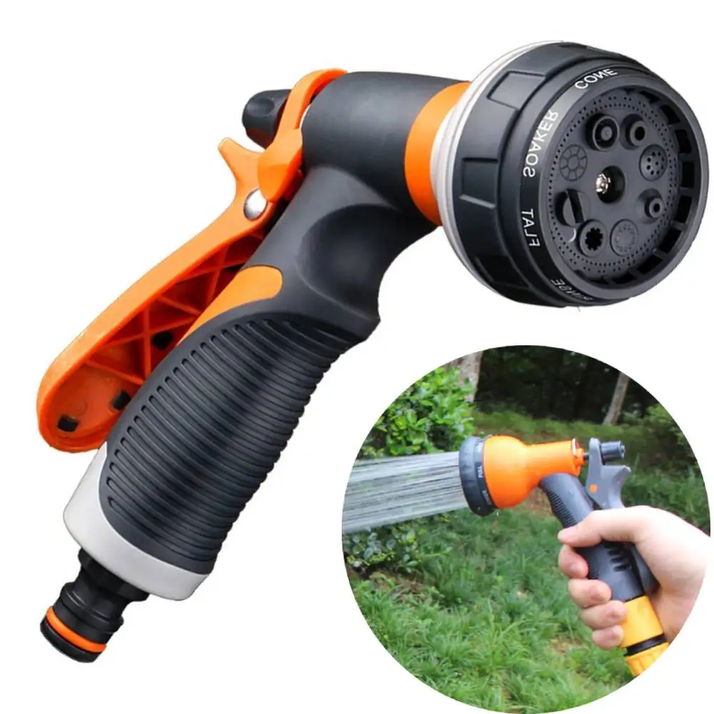 

Watering Gun High Pressure 8 Modes Garden Spray Irrigation Watering Nozzle Plant Lawn Yard Watering Sprinkler Sprinkler Cleaning